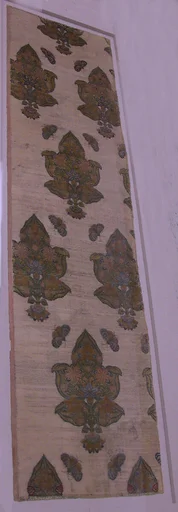Velvet with Pattern of Butterflies and Flowers
