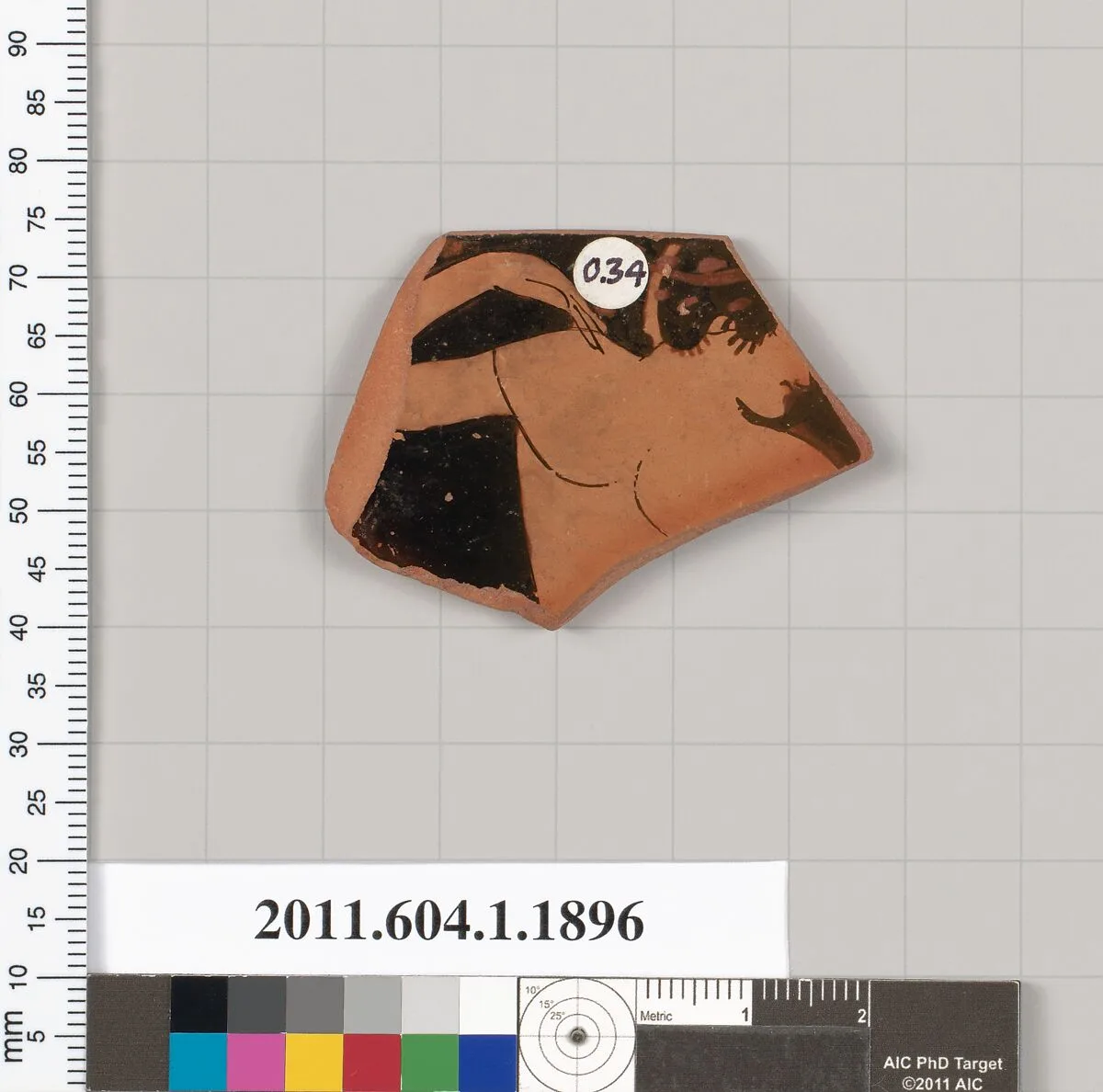 Terracotta rim fragment of a kylix (drinking cup) — Unknown