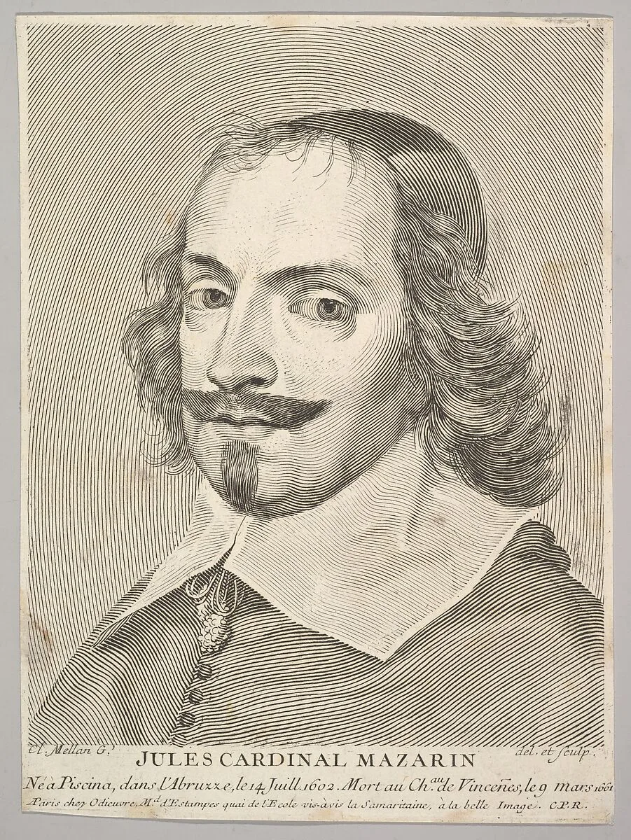 Cardinal Jules Mazarin — Claude Mellan|Cardinal Jules Mazarin|Michel Odieuvre