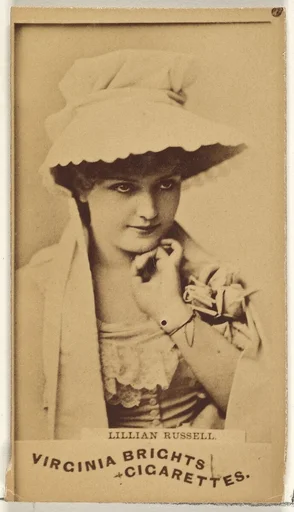 Lillian Russell, from the Actors and Actresses series (N45, Type 1) for Virginia Brights Cigarettes