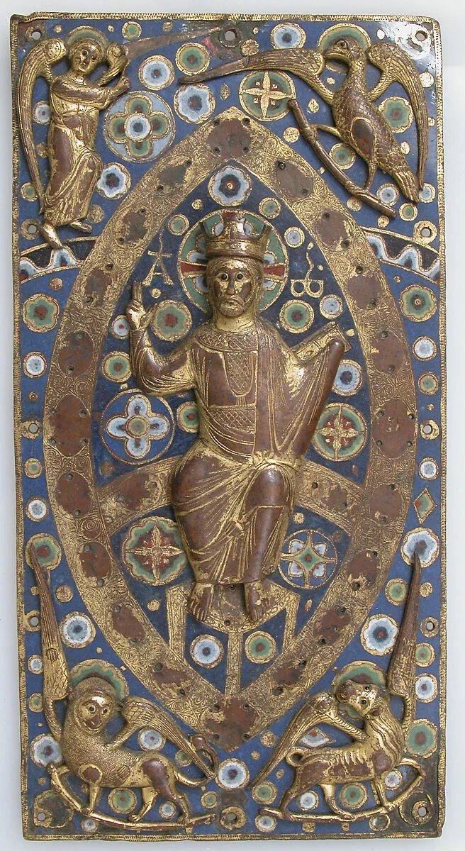 Book Cover Plaque with Christ in Majesty — Unknown