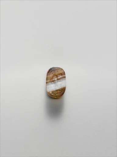 Banded agate scarab