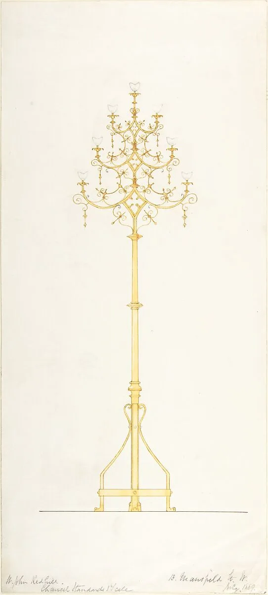 Design for Church Lamp Stand — B. Mansfield