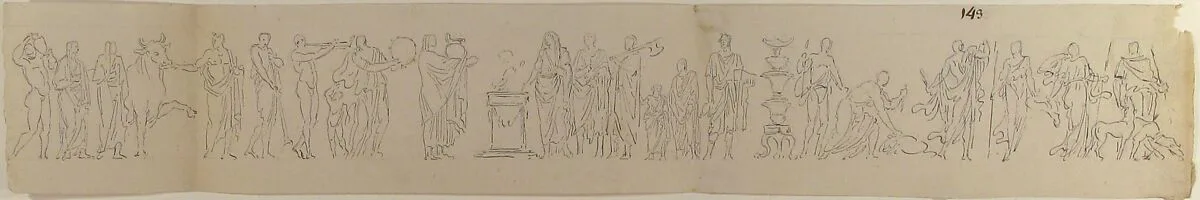 Sacrificial Procession — Anonymous, French, 18th century