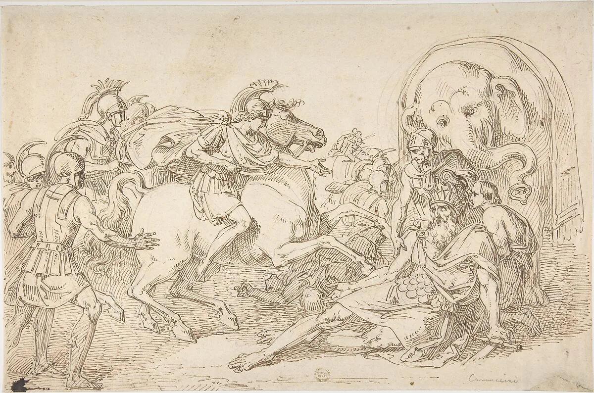 Alexander and Porus — Vincenzo Camuccini