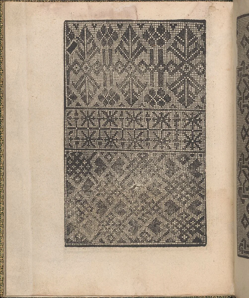 Ornamento delle belle & virtuose donne, page 22 (verso) — Matteo Pagano|Lloyd, Wallis & Lloyd