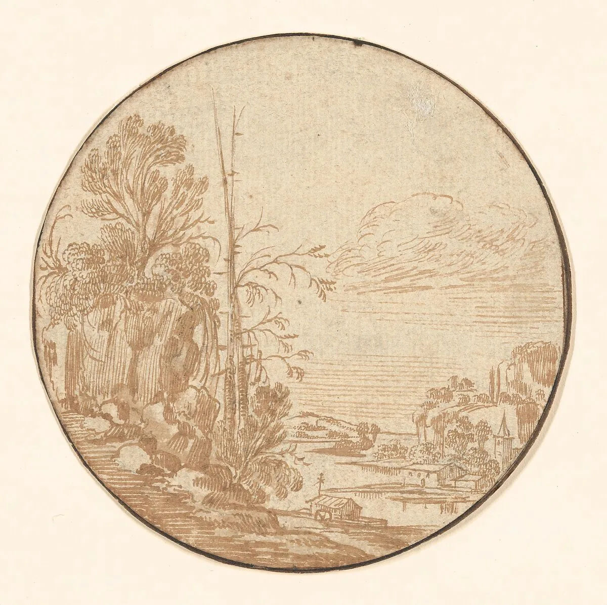 Landscape with a River and a Village — Charles Cornelisz. de Hooch