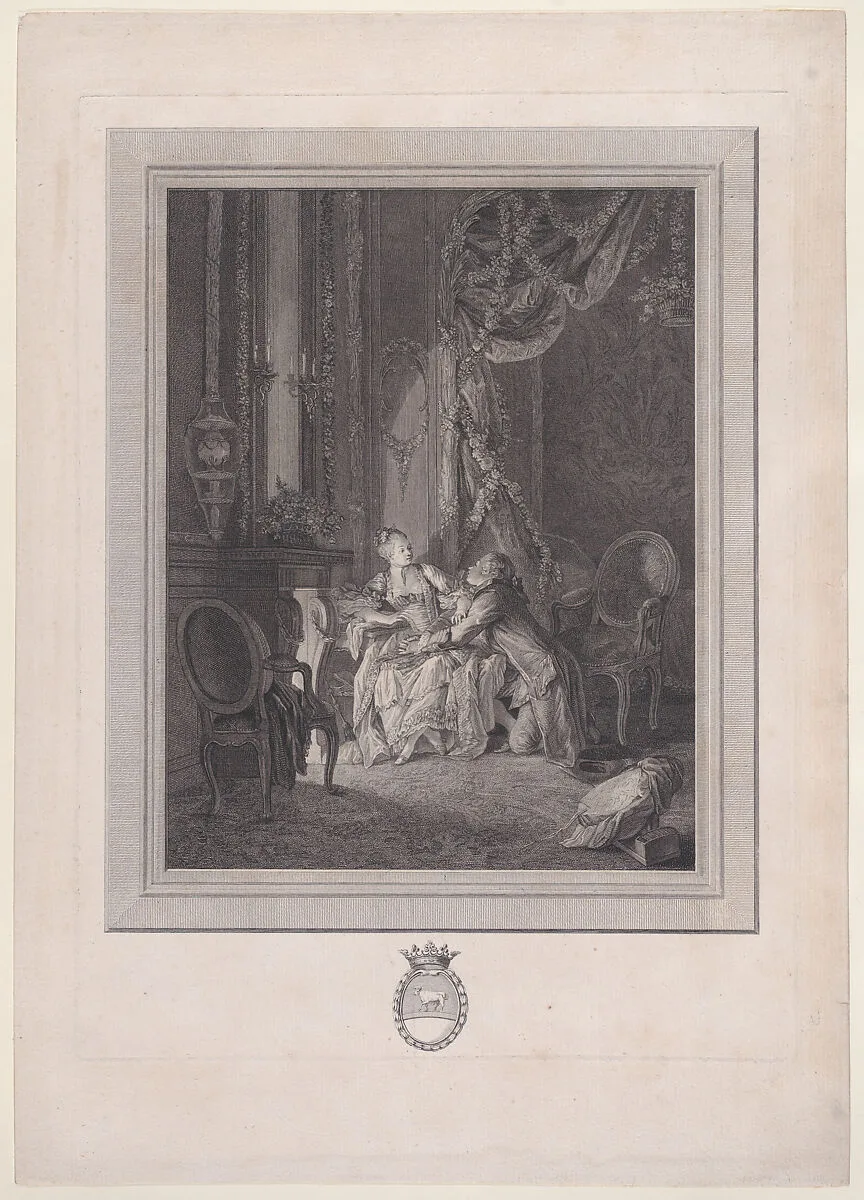 Le danger du tête-à-tête — Pierre Antoine Baudouin|Jean-Baptiste-Blaise Simonet