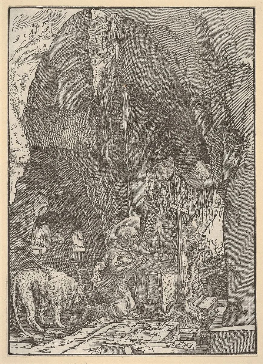 Saint Jerome in Penitence, in a Cave — Albrecht Altdorfer