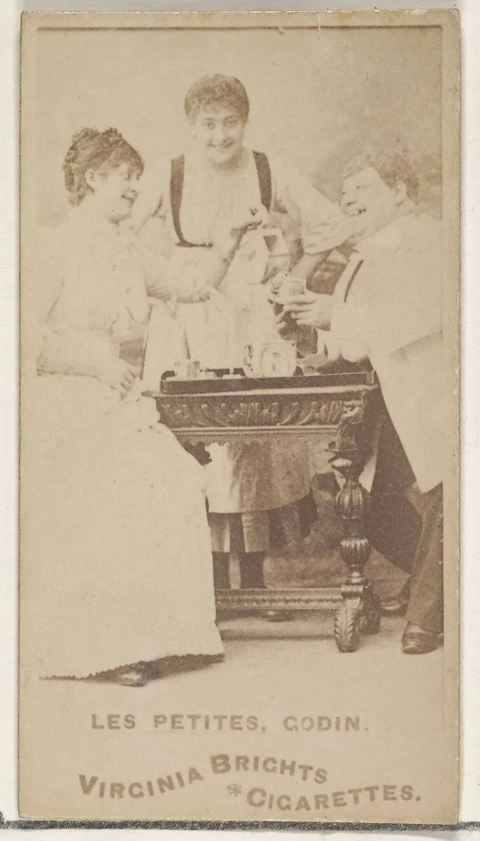 Les Petites, Godin, from the Actors and Actresses series (N45, Type 1) for Virginia Brights Cigarettes — Allen & Ginter