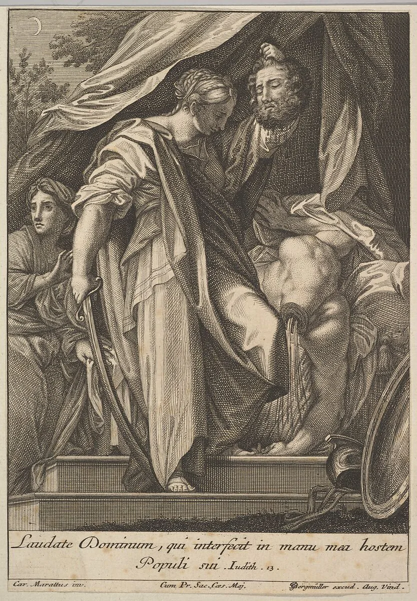 Judith slaying Holofernes — Carlo Maratti|Johann Georg Bergmüller