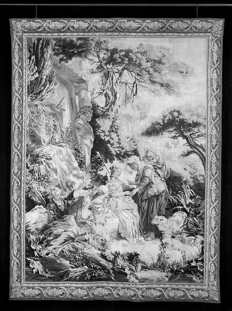 The Gypsy Fortune-Teller from a set of the Italian Village Scenes — Beauvais|François Boucher|André Charlemagne Charron|Boulard de Gatellier
