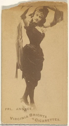 Fräulein Andree, from the Actors and Actresses series (N45, Type 1) for Virginia Brights Cigarettes