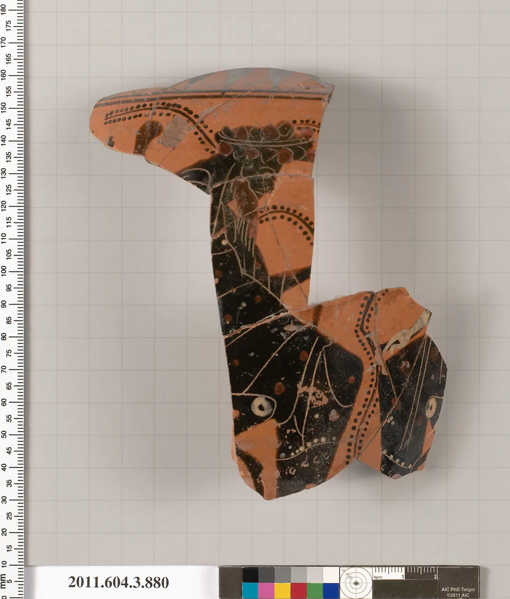 Terracotta fragment of a lekythos (oil flask) — Unknown
