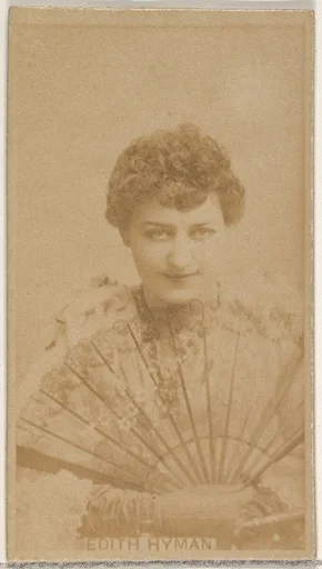 Edith Hyman, from the Actors and Actresses series (N45, Type 8) for Virginia Brights Cigarettes