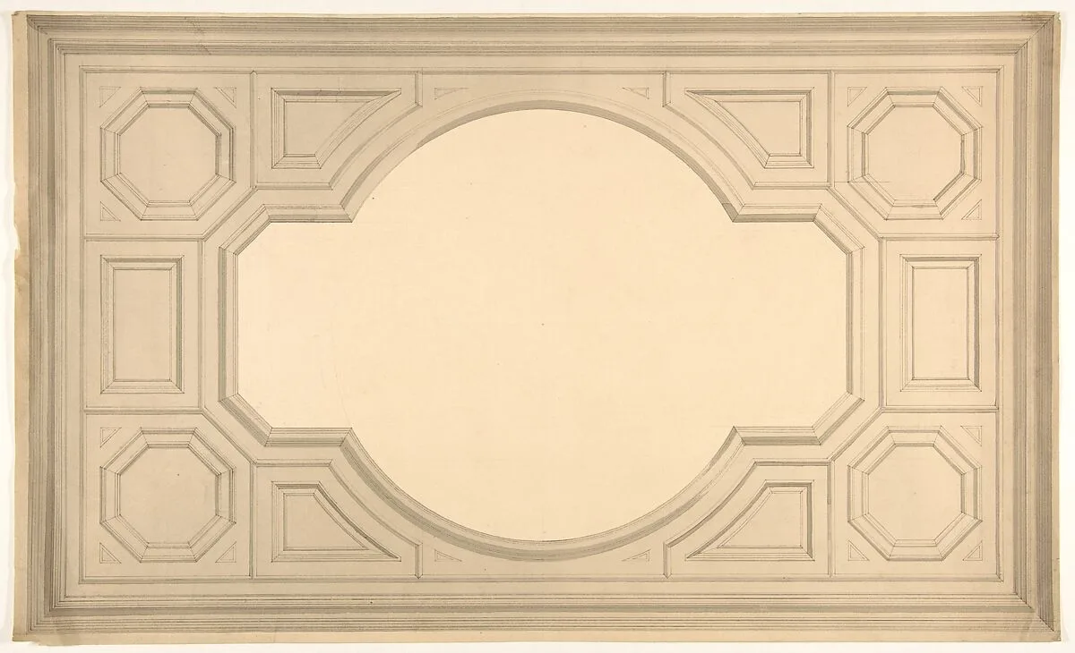 Design for a ceiling — Jules-Edmond-Charles Lachaise|Eugène-Pierre Gourdet