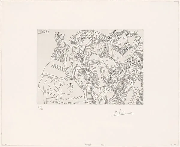 Raphael and the Fornarina XII, from 347 Suite — Pablo Picasso|Aldo and Piero Crommelynck|Galerie Louise Leiris