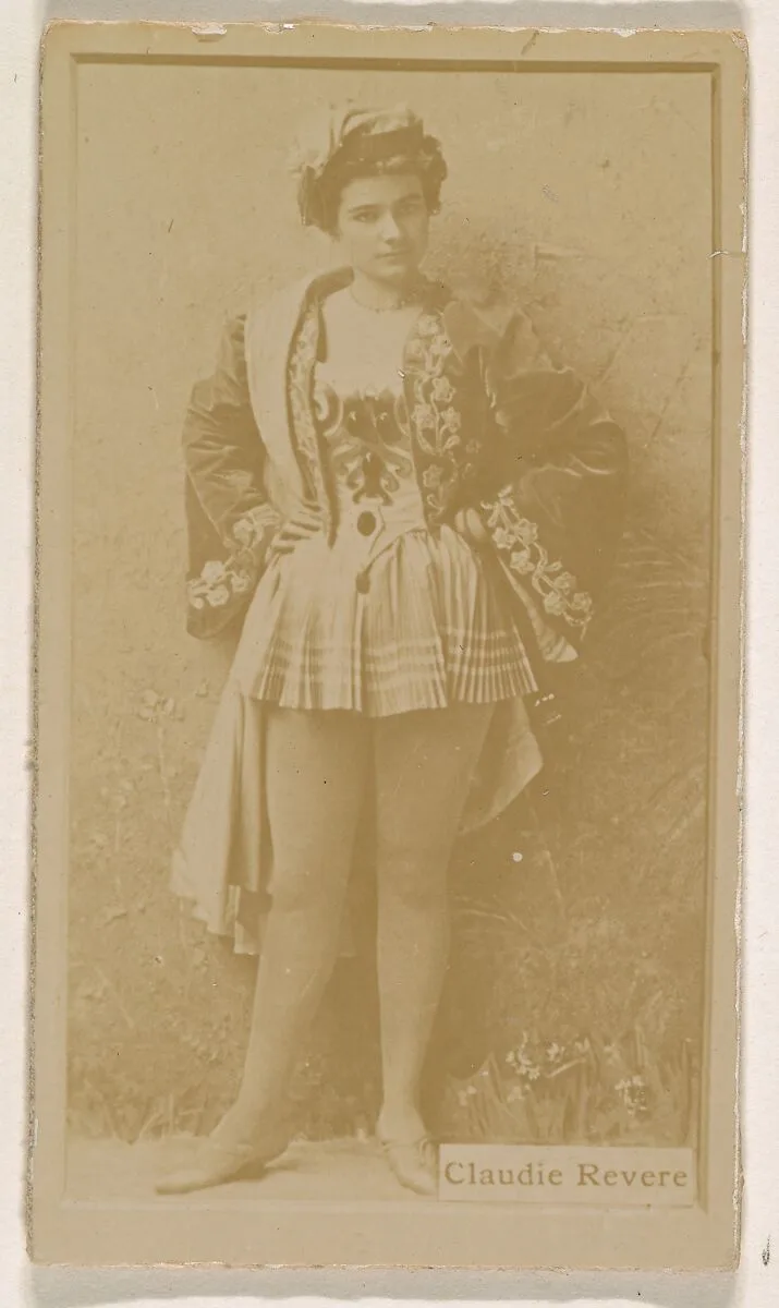 Claudie Revere, from the Actresses series (N245) issued by Kinney Brothers to promote Sweet Caporal Cigarettes — Kinney Brothers Tobacco Company