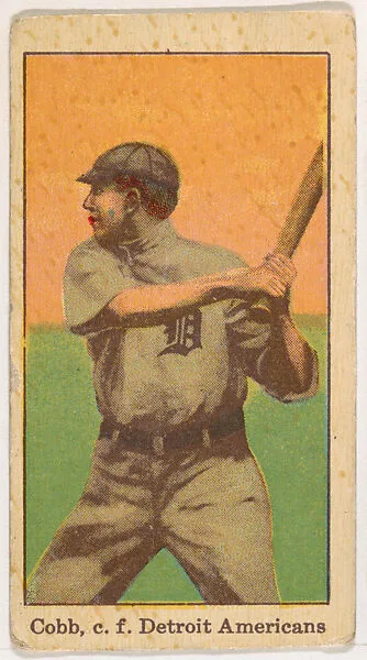 Ty Cobb, Detroit, from Kotton Cigarettes Baseball Series, 1911-1916 — People's Tobacco Co., Ltd.