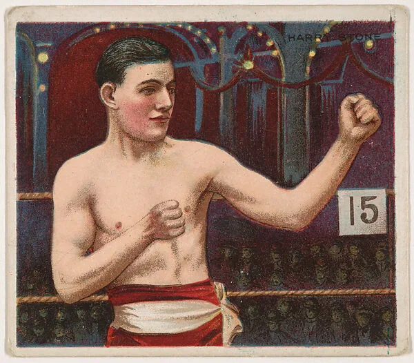 Harry Stone, Boxing, from Mecca & Hassan Champion Athlete and Prize Fighter collection, 1910 — Mecca Cigarettes