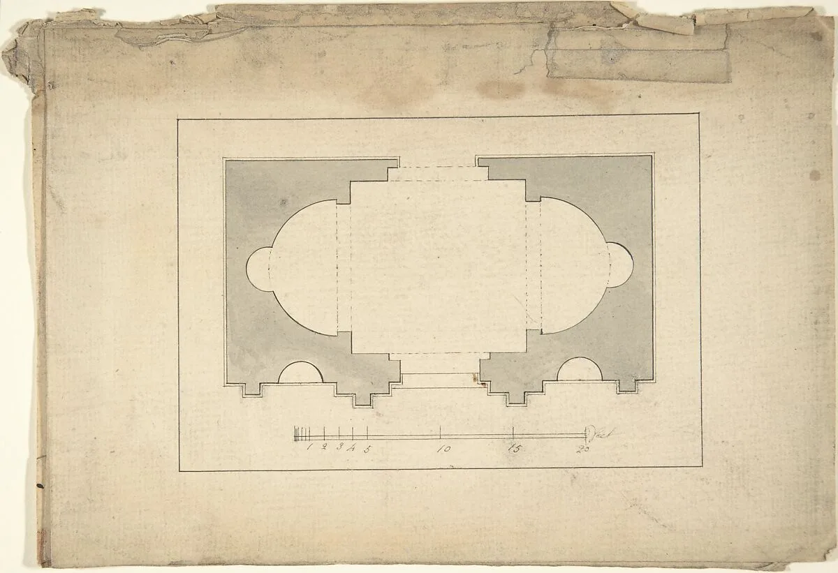 Plan for Garden Pavilion — Robert Morris