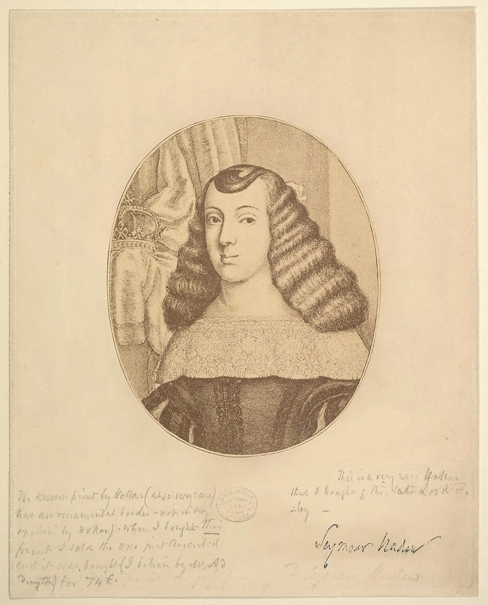 Catherine, Princess of Portugal — Wenceslaus Hollar|Princess Catherine of Braganza