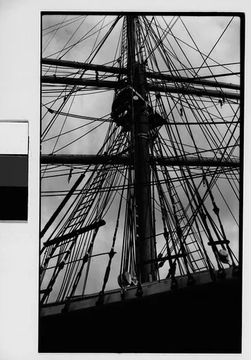 [Detail of Ship Mast and Rigging, New York City]
