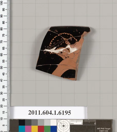 Terracotta rim fragment of a kylix (drinking cup)