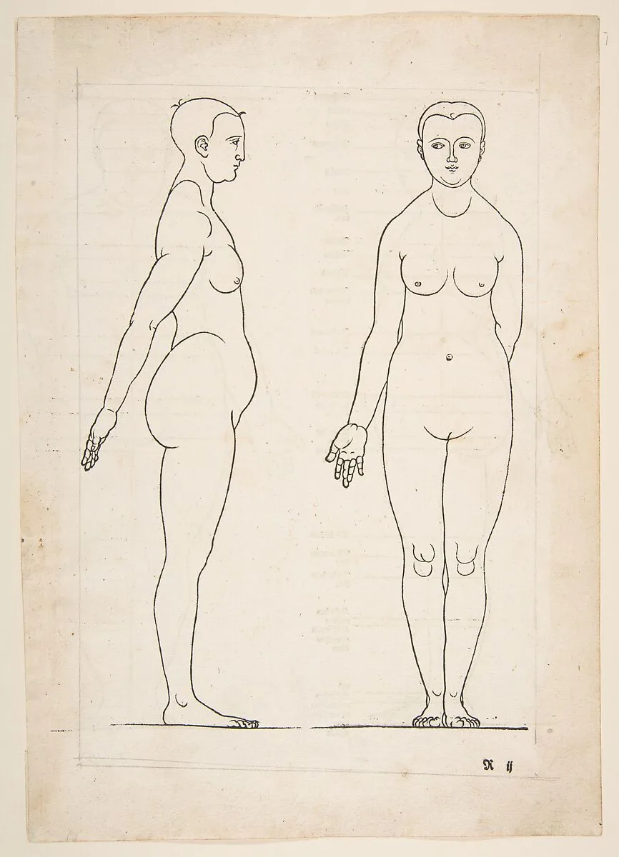 IIllustration from Dürers Vier Bucher von Menslicher Proportion, Nuremberg, 1528 — Albrecht Dürer