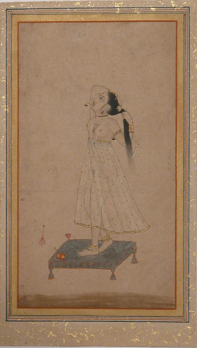 Lady Dressing Her Hair — Unknown