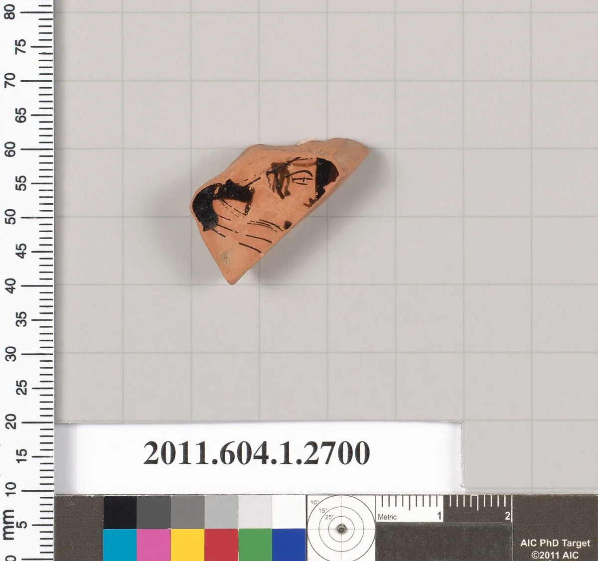 Terracotta fragment of a kylix (drinking cup) — Unknown