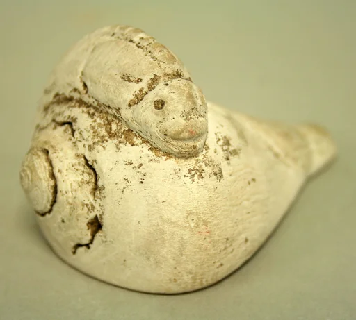 Shell Lime Container in the Shape of a Lizard