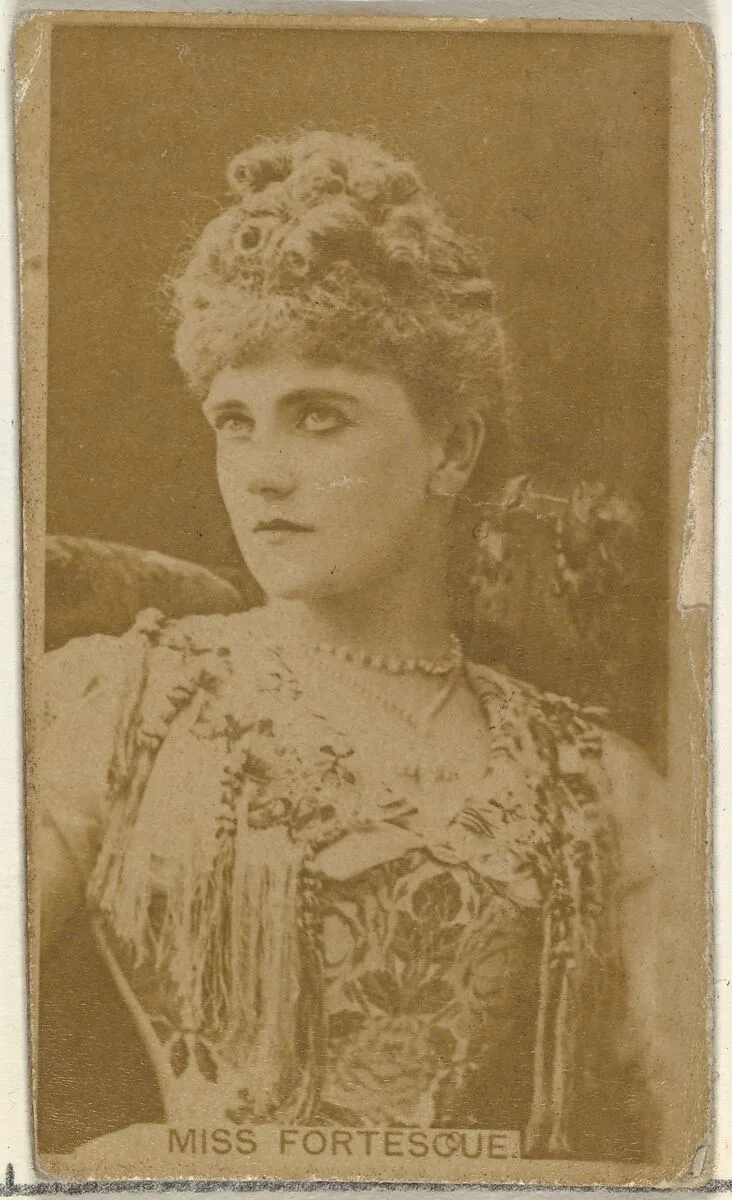 Miss Fortescue, from the Actors and Actresses series (N145-8) issued by Duke Sons & Co. to promote Duke Cigarettes — American Tobacco Company|W. Duke, Sons & Co.