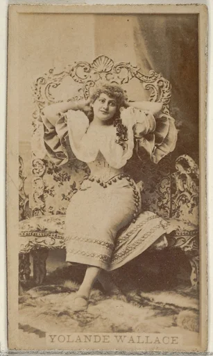 Yolande Wallace, from the Actors and Actresses series (N45, Type 8) for Virginia Brights Cigarettes