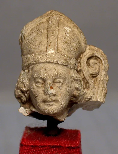 Head of a Bishop with Crozier