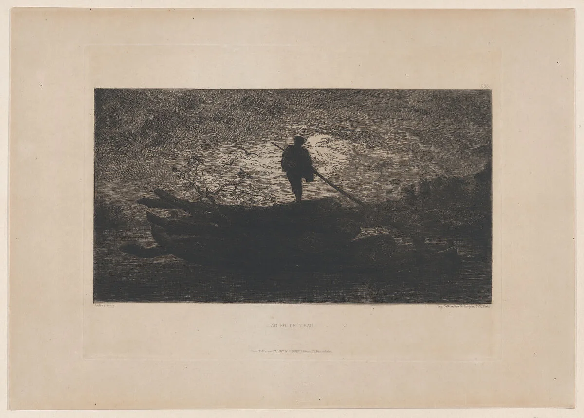 Along the Stream — Alphonse Edouard Enguérand Aufray de Roc'Bhian