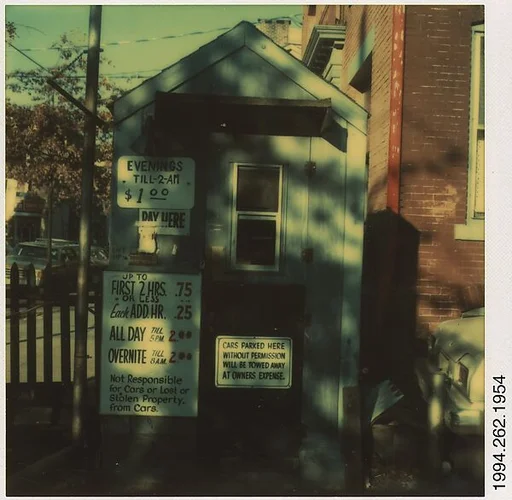 [$1.00 Parking Lot Office, Park Street, New Haven, Connecticut]