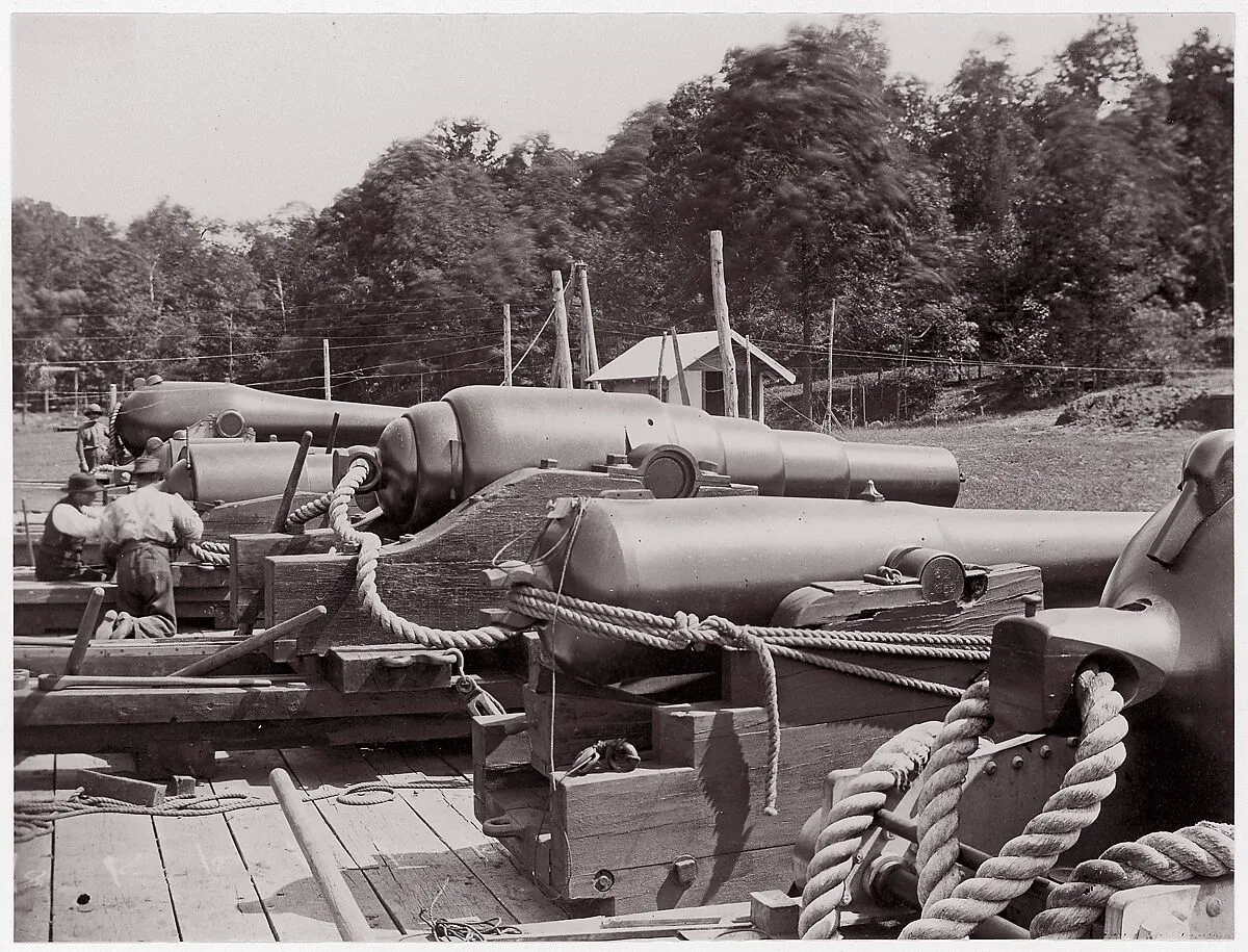 Land Battery of Naval Guns — Mathew B. Brady|Unknown