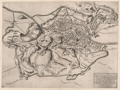 Speculum Romanae Magnificentiae: View of Rome from the East