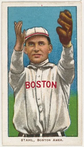 Stahl, Boston, American League, from the White Border series (T206) for the American Tobacco Company