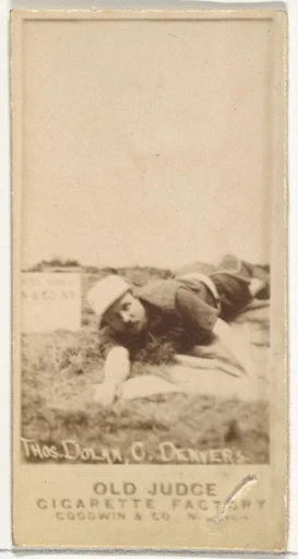 Thomas J. "Tom" Dolan, Catcher, Denver, from the Old Judge series (N172) for Old Judge Cigarettes