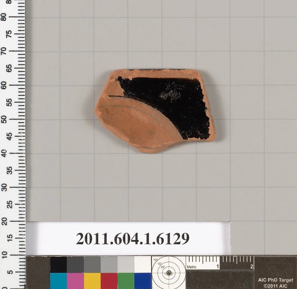Terracotta rim fragment of a kylix (drinking cup) — Unknown