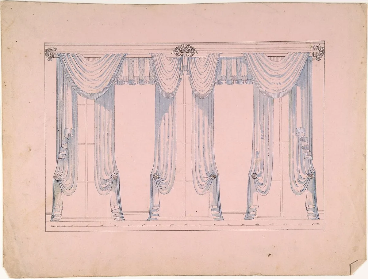 Design for Window drapery — Robert William Hume