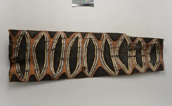 Painting from a Ceremonial House Ceiling — Sikaap, Abgwala Kalaba|Artists of Mariwai Village