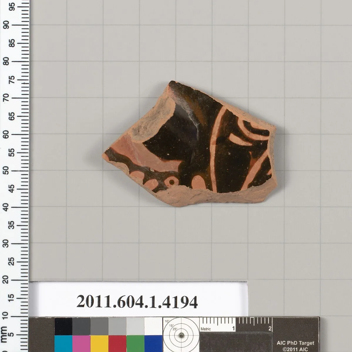 Terracotta fragment of a kylix (drinking cup) — Unknown