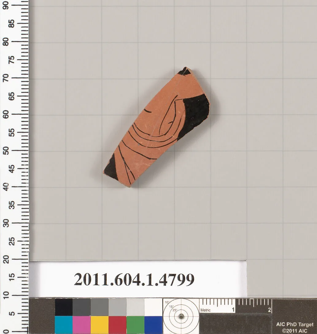 Terracotta fragment of a kylix (drinking cup) — Unknown