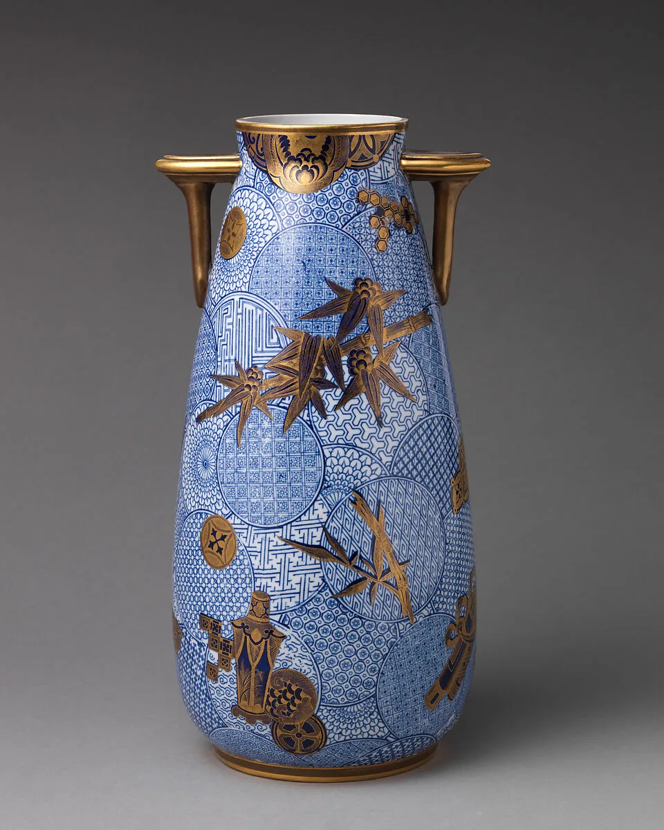 Vase (one of a pair) — Worcester factory