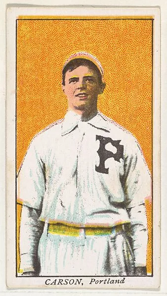 Carson, Portland, from the "Obak Baseball Players" set (T212), issued by the American Tobacco Company to promote Obak Mouthpiece Cigarettes — American Tobacco Company