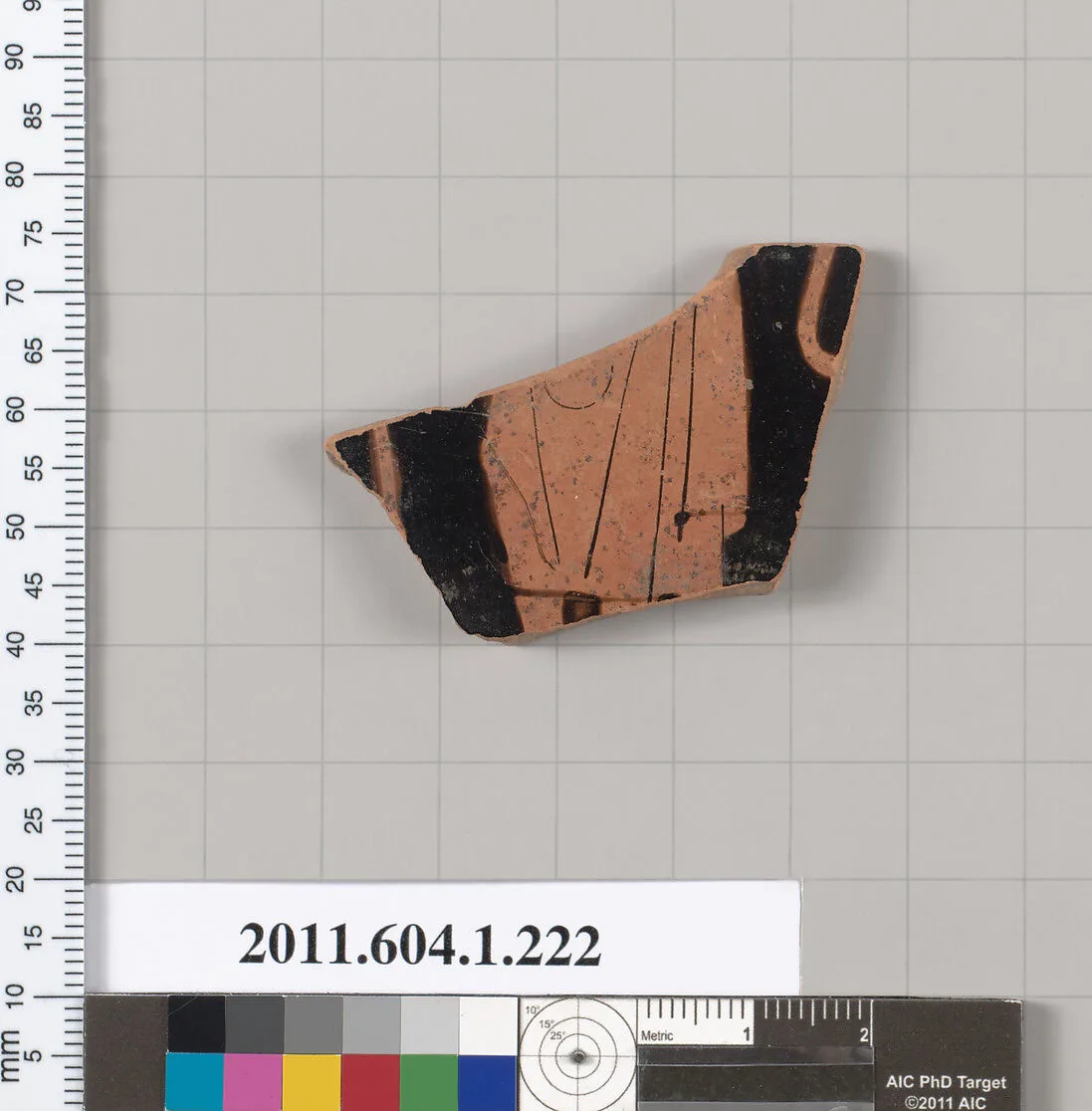 Terracotta fragment of a kylix (drinking cup) — Painter of Brussels R 330