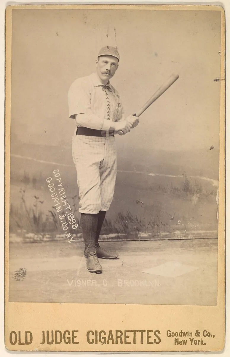Joseph Paul Visner, Catcher, Brooklyn, from the series Old Judge Cigarettes — Goodwin & Company